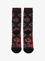 Naruto Akatsuki Clouds Crew Socks - BoxLunch Exclusive