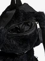 Black Teddy Bear Plush Backpack