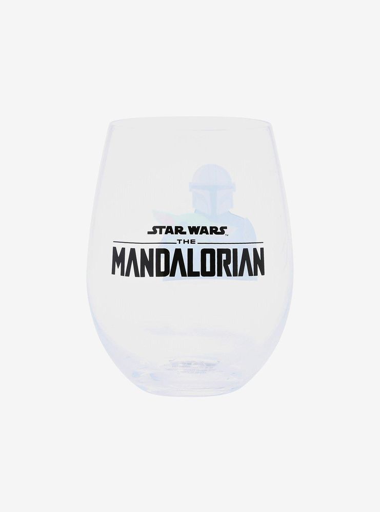 Star Wars The Mandalorian Mando & The Child Wine Glass - BoxLunch Exclusive