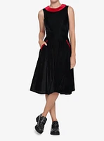 Swing Dress Red Trim