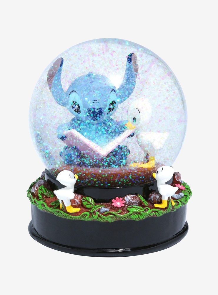 Boxlunch Disney Lilo & Stitch Stitch with Ducklings Snow Globe