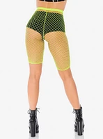 Net Biker Shorts Lime