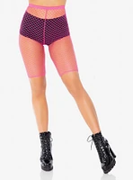 Net Biker Shorts Pink