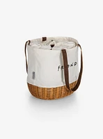 Friends Canvas Willow Basket Tote