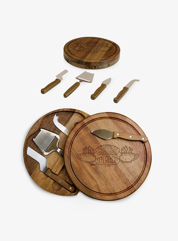 Friends Central Perk Acacia Cheese Board & Tools Set