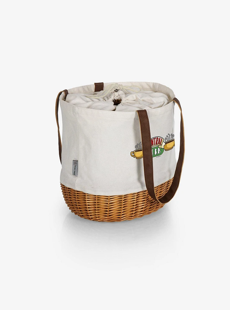 Friends Central Perk Canvas Willow Basket Tote