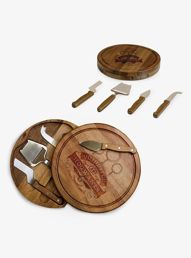 Harry Potter Quidditch Acacia Cheese Board & Tools Set