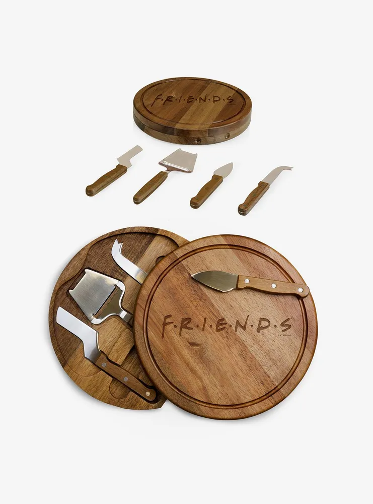 Friends Acacia Cheese Board & Tools Set