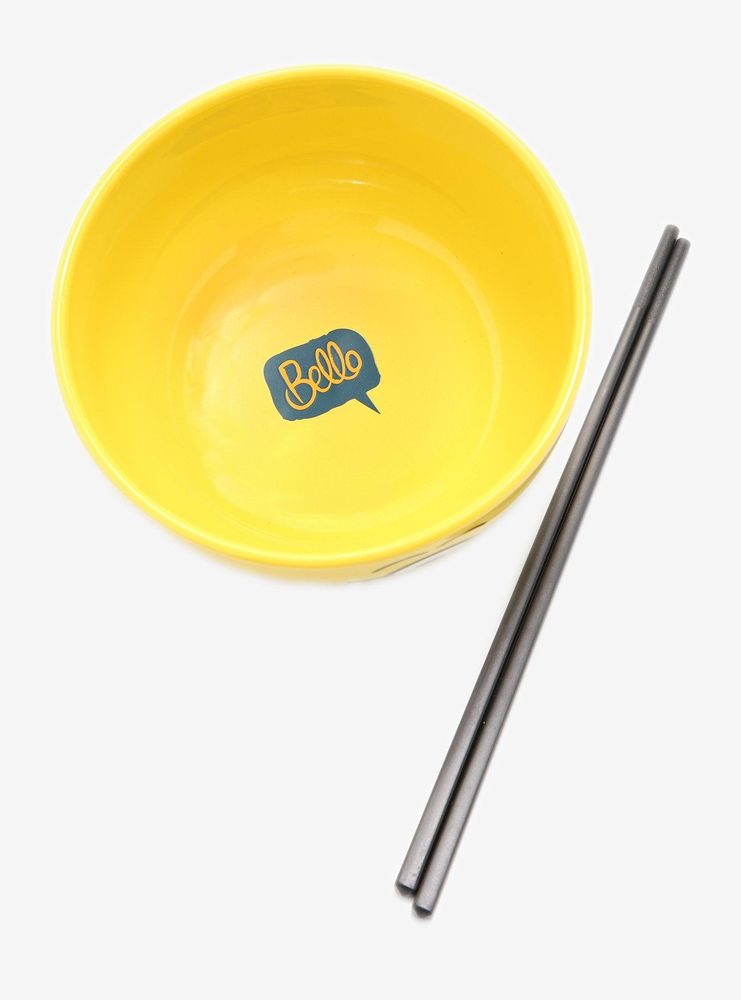 Despicable Me Minions Ramen Bowl with Chopsticks