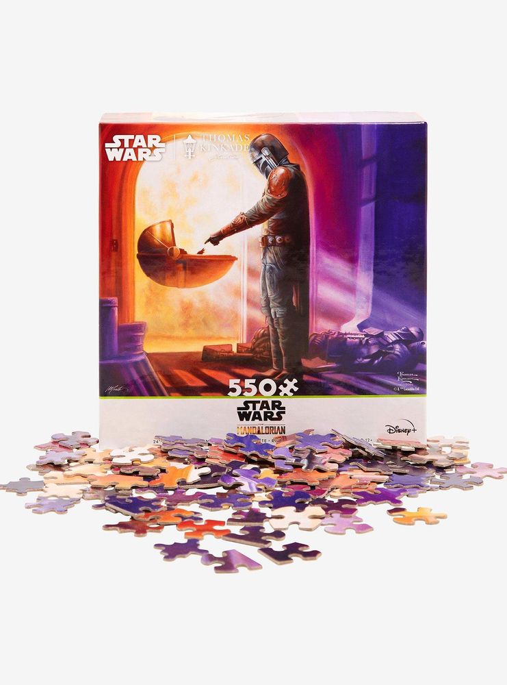 Thomas Kinkade Star Wars The Mandalorian & The Child 550-Piece Puzzle