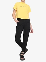 Bee Kind Mock Neck Girls Crop T-Shirt