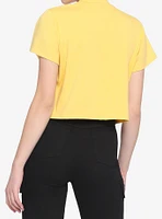 Bee Kind Mock Neck Girls Crop T-Shirt
