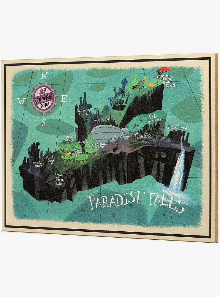 Disney Pixar Up Map Wood Wall Décor