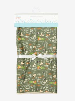 Disney Peter Pan Chibi Characters Allover Print Swaddle Blanket - BoxLunch Exclusive