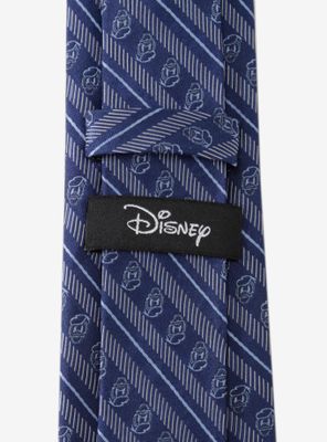 Disney Donald Duck Striped Blue Tie