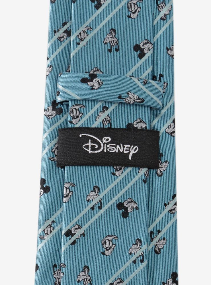 Disney Mickey and Friends Aqua Striped Tie