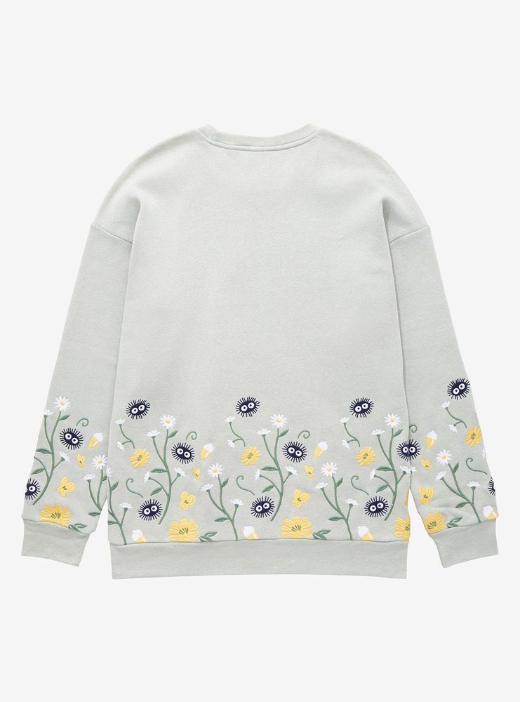 Our Universe My Neighbor Totoro Forest Spirits Embroidered Crewneck - BoxLunch Exclusive