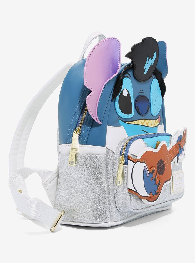 Loungefly Disney Lilo & Stitch Elvis Stitch Figural Mini Backpack - BoxLunch Exclusive