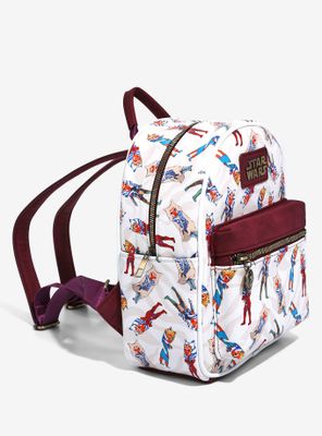 Star Wars Ahsoka Allover Print Mini Backpack - BoxLunch Exclusive