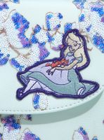 Loungefly Disney Alice in Wonderland Alice & Dinah Floral Sequin Handbag - BoxLunch Exclusive