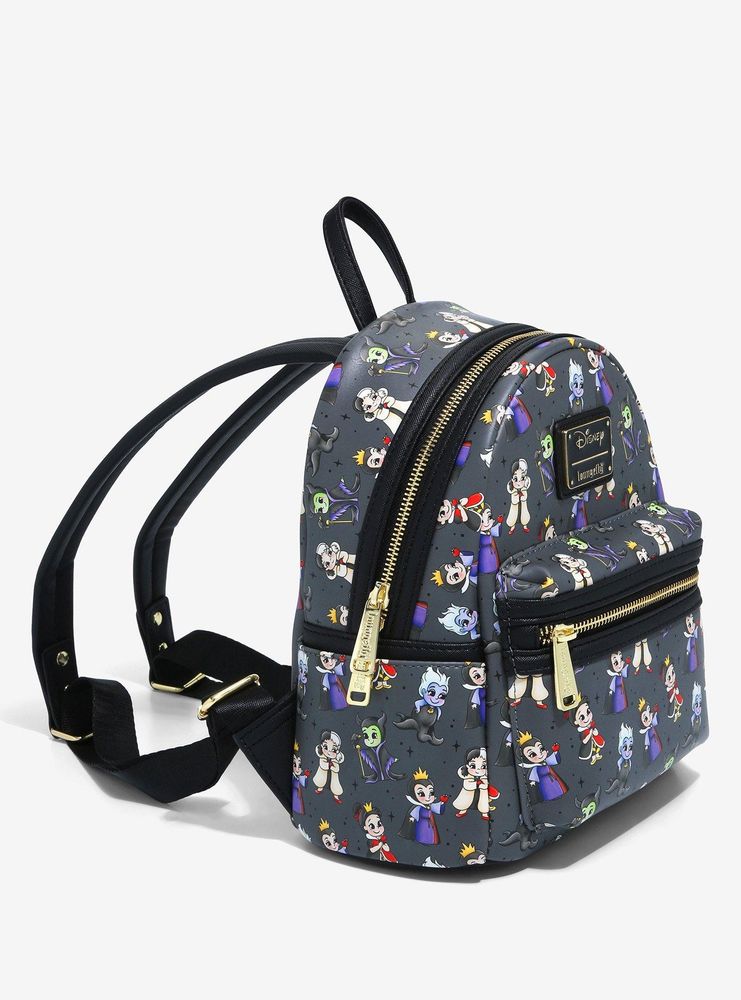 Loungefly Disney Villains Chibi Allover Print Mini Backpack -  BoxLunch Exclusive