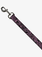 Bandana Skull Print Dog Leash Black