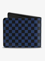 Checker Print Bifold Wallet Royal