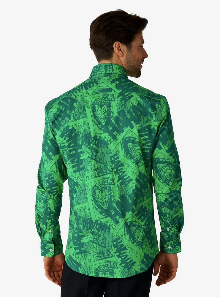 DC Comics The Joker Woven Button-Up