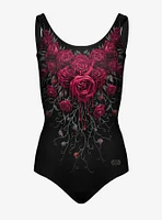 Dark Roses Scoop Back Swimsuit