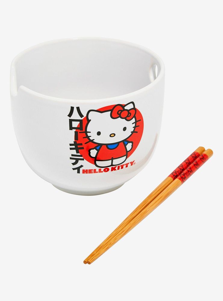 Sanrio Hello Kitty Ramen Bowl with Chopsticks