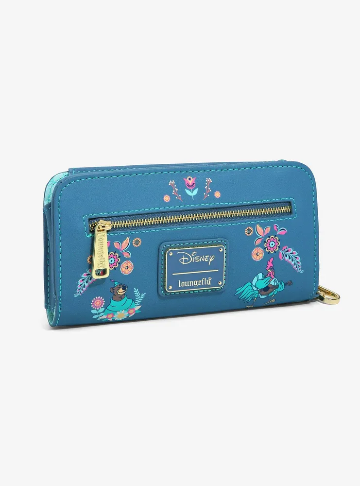 Loungefly Disney Robin Hood Sherwood Forest Friends Floral Wallet - BoxLunch Exclusive