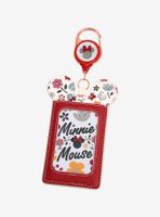 Loungefly Disney Minnie Mouse Fall Floral Retractable Lanyard - BoxLunch Exclusive