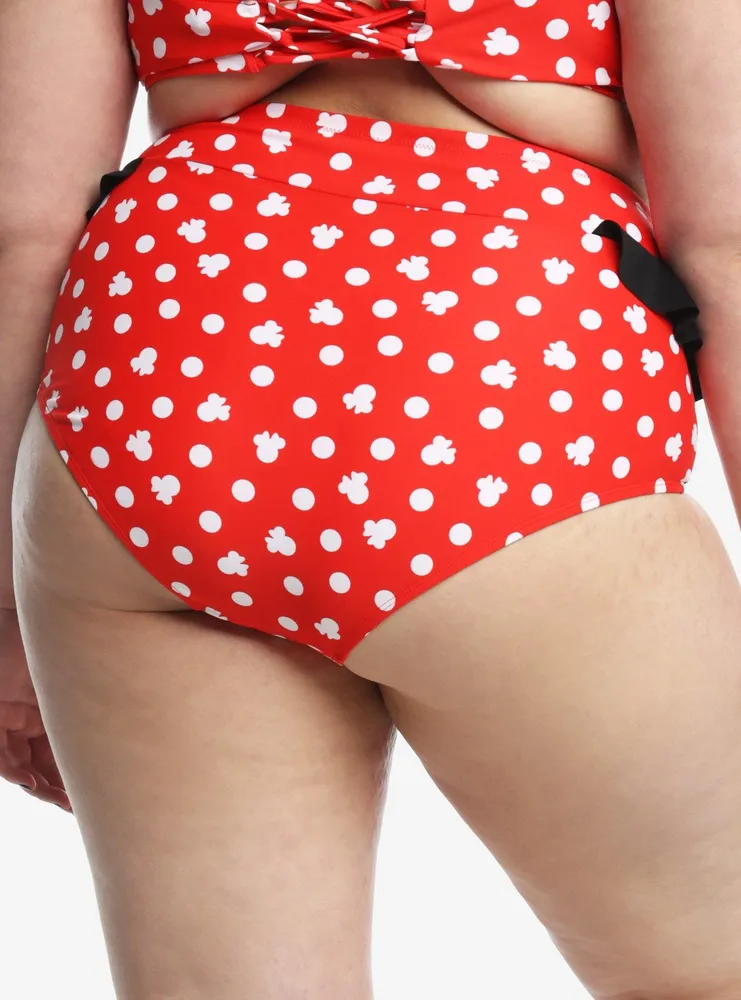 Disney Minnie Mouse Ruffled High-Waisted Swim Bottoms Plus
