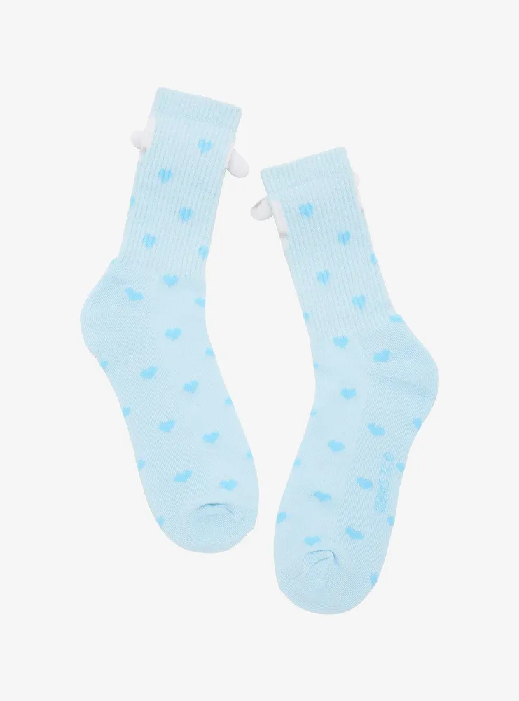 Cinnamoroll Plush Head Crew Socks