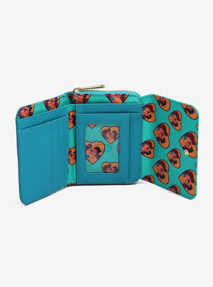 Loungefly Disney A Goofy Movie Roxanne & Max Kiss Small Zip Wallet - BoxLunch Exclusive