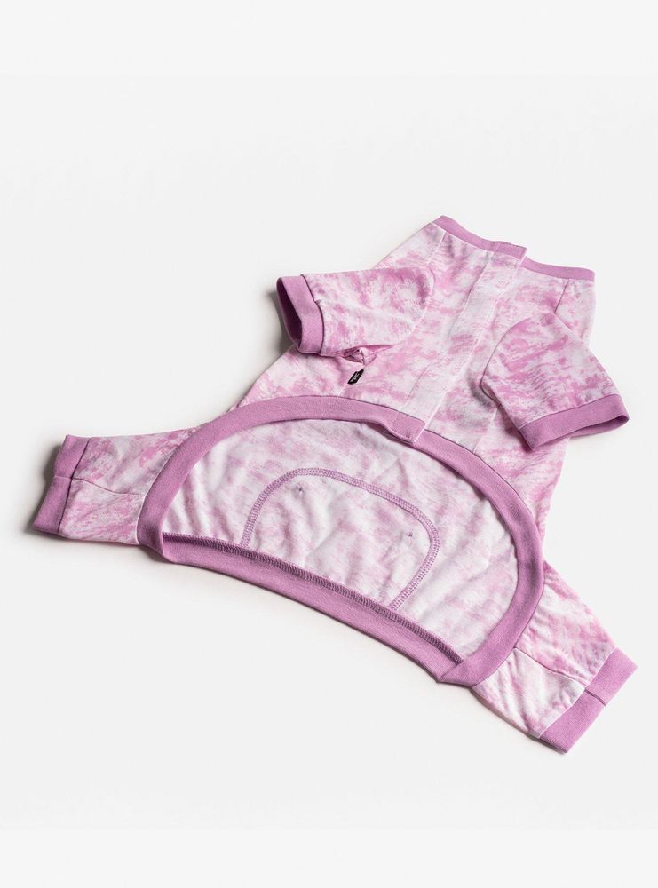 Dog Pajama Pink Tie Dye