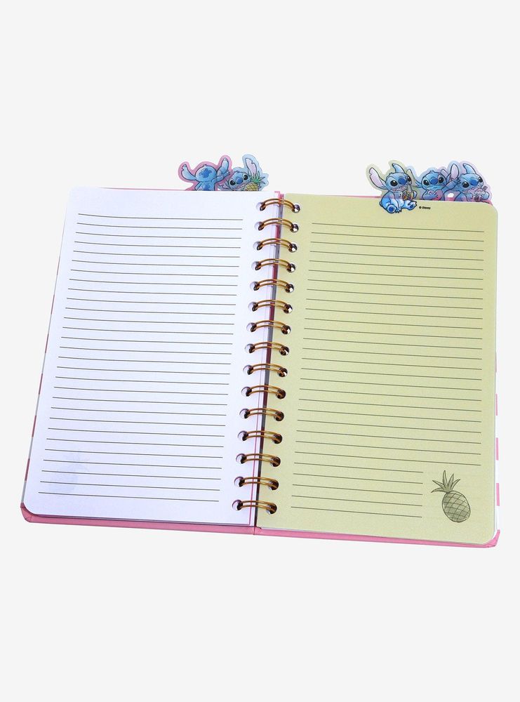 Disney Lilo & Stitch Striped Character Tab Journal - Boxlunch Exclusive