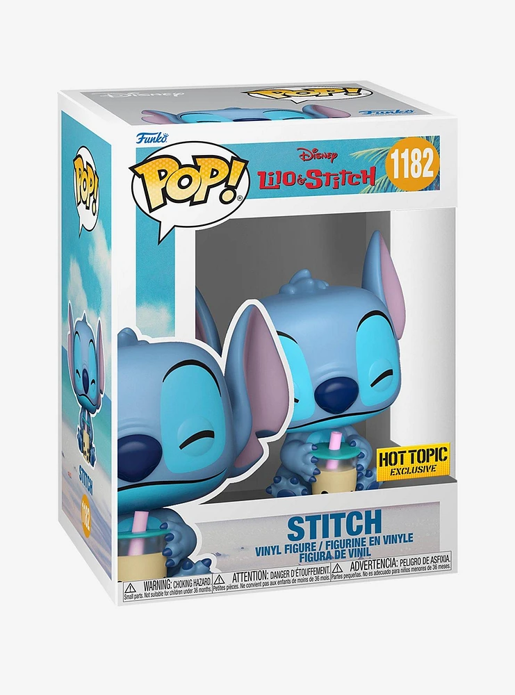 Funko Disney Lilo & Stitch Pop! Stitch (With Boba) Vinyl Figure Hot Topic Exclusive