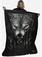 Forest Wolf Fleece Blanket