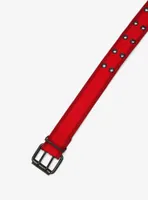 Red Two-Row Grommet Belt