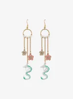 Studio Ghibli Spirited Away Sakura Pearl Chain Earrings