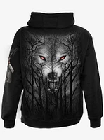 Forest Wolf Hooded Zip Hoodie