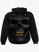 Black Gold Skull Hoodie