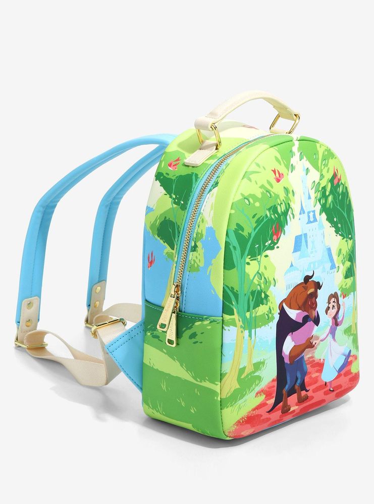 Loungefly Disney Beauty and the Beast Scenic Stroll Mini Backpack - BoxLunch Exclusive