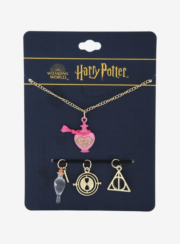 Harry Potter Potions & Time-Turner Multi-Charm Necklace - BoxLunch Exclusive