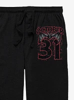 Halloween October 31 Bat Pajama Pants