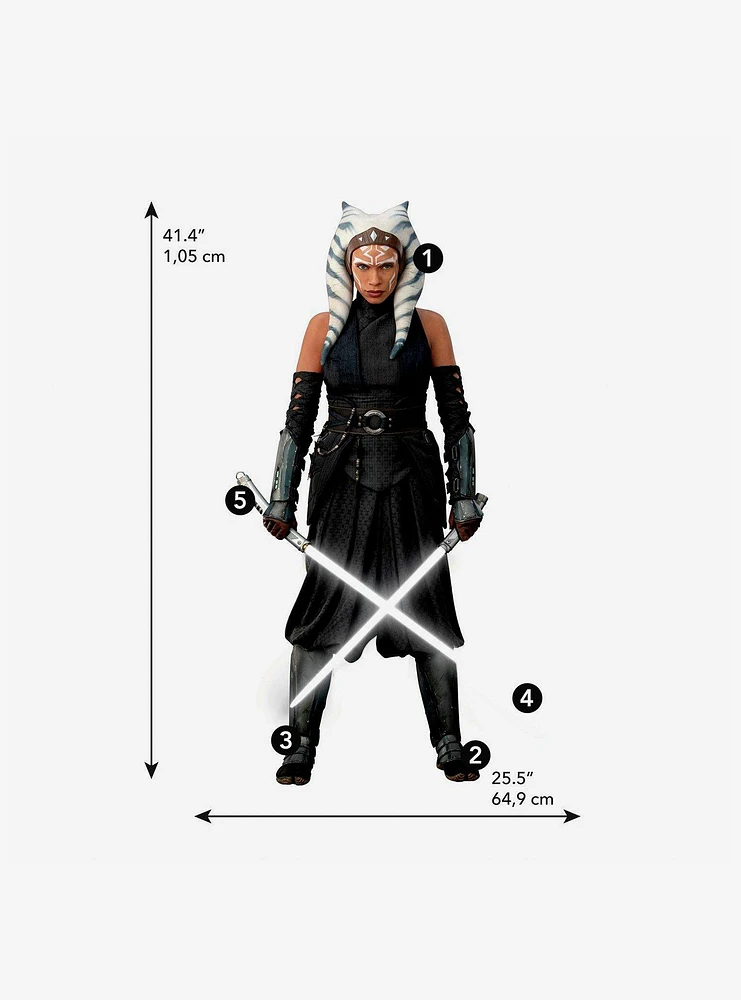 Star Wars Ahsoka Peel & Stick Giant Wall Decal