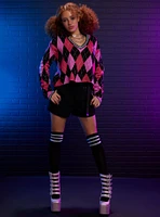 Monster High Argyle Skimmer Girls Sweater