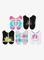 Care Bears Retro No-Show Socks 5 Pair