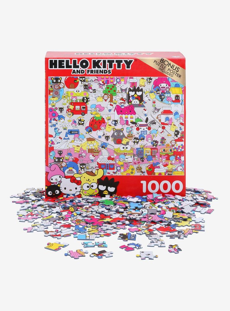 Sanrio Hello Kitty & Friends Town 1000-Piece Puzzle